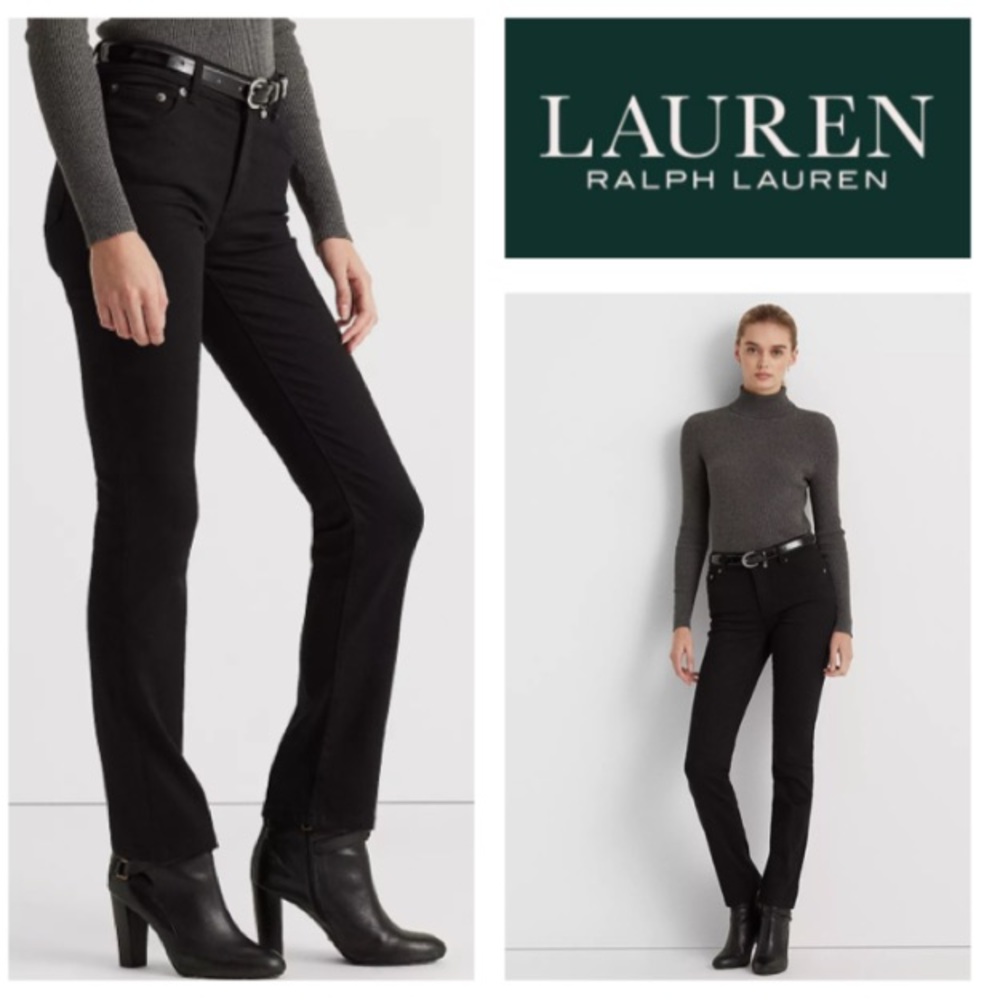 LIKE NEW!  Lauren Ralph Lauren Classic Straight jeans in black